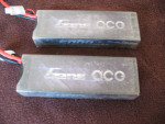 Pair of Gens Ace 2 Cell 5000 mah Lipo Batteries