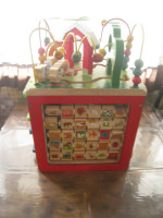 Battat wooden activity cube