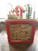 Battat wooden activity cube