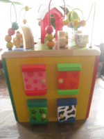 Battat wooden activity cube
