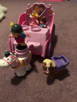 Fisher Price Little People Pink horse and carriage