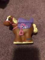 Fisher Price Little People Pink horse and carriage