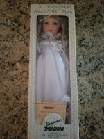 New Seymour Mann Porcelain Bride Doll with Stand