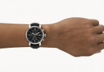 Fossil Rhett Chronograph Black Leather Watch - BQ1006 - BRAND NEW