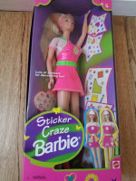 New Vintage 1997 Sticker Craze Barbie Doll