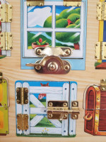 Handcrafted Wooden Latches Board