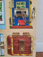 Handcrafted Wooden Latches Board