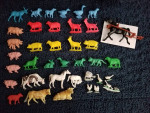 Vintage 134 Plastic Zoo, Farm, Fences, TimMee Cowboys, Soldiers & more