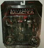 Battlestar Galactica Red Stripe Cylon and Razor Cylon Warrior Figures