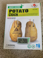 Green Science Potato Digital Clock
