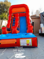 Bounce houses Waterslides and Tables and chairs