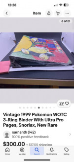 Pokemon 3 Ring Binders from 1999 Ultra Pro