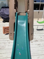 Step 2 Heavy Duty Plastic dual Swing set with slide and clubhouse