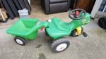 Little Tikes Green Tractor and Trailer good shape