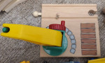 Lot 25+ Vintage Brio Wood Magnetic Thomas Train Set Tracks Crane Shark