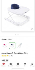 Joovy Spoon B Baby Walker(used)