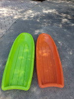 2 snow sleds