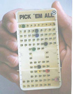 WIN lottery POWERBALL Casino gambling roulette keno NUMBER SELECTOR