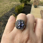 18k Sterling Silver Tanzanite Ring
