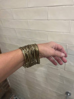 Vintage Disco 80’s Mob Wife Style Liquid Gold Braid Bracelet