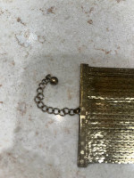 Vintage Disco 80’s Mob Wife Style Liquid Gold Braid Bracelet