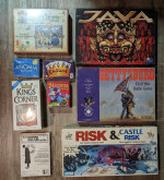 Many well cared for board games, some new