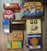 Many well cared for board games, some new