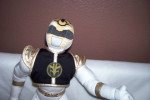 White stuffed Power Ranger