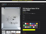 Vinyl F22 Jet Decal Stickers - Jumbo Wall Size