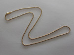 18K RICH GOLD TWISTED ROPE CUSTOM 20" CHAIN NECKLACE ESTATE SALE