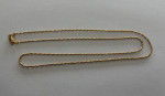 18K RICH GOLD TWISTED ROPE CUSTOM 20" CHAIN NECKLACE ESTATE SALE