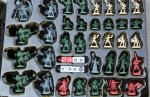 Heroquest miniatures and game parts.