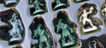 Heroquest miniatures and game parts.
