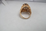 14K SOLID GOLD SMOKY TOPAZ NUGGET RING LOCAL ESTATE SALE SO BEAUTIFUL