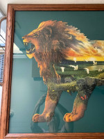 Ready To Hang Puzzle "Lion's Pride" Special Shaped