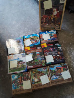 10 Jigsaw Puzzles Lot