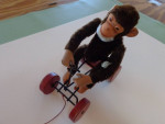 Vintage Monkey Pull Toy. Made in Germany (US Zone) Late 40's-early 50'