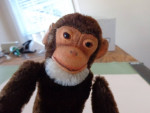 Vintage Monkey Pull Toy. Made in Germany (US Zone) Late 40's-early 50'