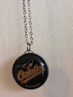 Baltimore Orioles Charm Necklace MLB Baseball