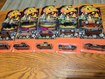 3 complete hot wheels sets