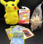 Pokémon Cards, Pikachu Battle Figure, Moon Toy and Plush