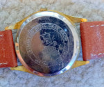 Watch ~ AUSTRALIA ~ water resistant ~ pigskin strap ~ needs battery