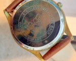 Watch ~ AUSTRALIA ~ water resistant ~ pigskin strap ~ needs battery