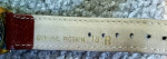 Watch ~ AUSTRALIA ~ water resistant ~ pigskin strap ~ needs battery