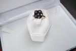 10K GOLD VINTAGE AMETHYST RING FLOWER BUD LOCAL ESTATE SALE Sz 6,3/4
