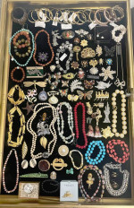 Costume Jewelry Mikimoto Monet Monies Banded Agate Stone