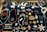 Costume Jewelry Mikimoto Monet Monies Banded Agate Stone