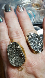Beautiful Titanium Druzy Jewelry