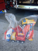 Big bag of toy trucks