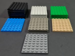 LEGO Parts 3036 Flat Plate 6 x 8pts Multi Colors 17ct.